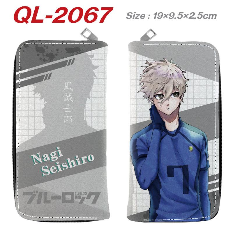 Blue Lock Anime Long Wallet Colorful Zipper Purse Handbag Card Holder Coin Bag Blue Lock Merchandise 1pcs