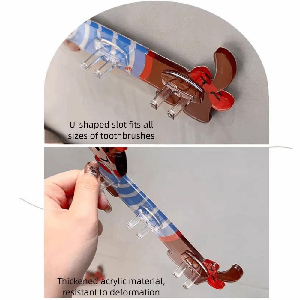 Waterproof Dachshund Toothbrush Holder Wall Mounted Hanging Toothbrush Stand  Electric Toothbrush