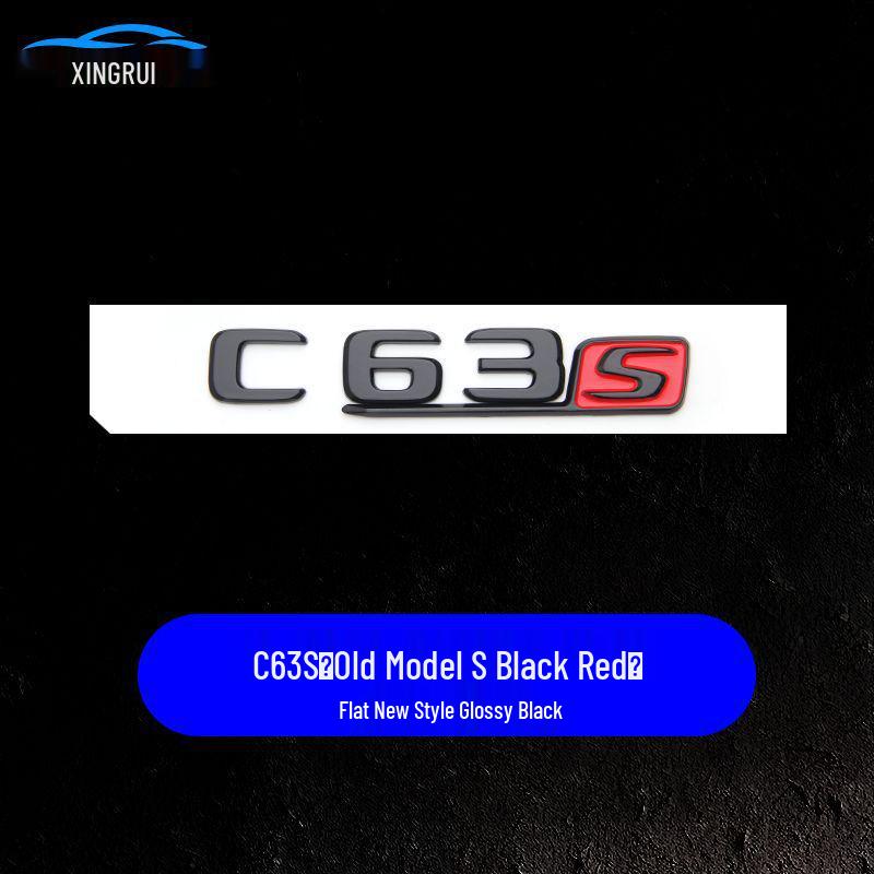 Mercedes E63S/C63S V8 Biturbo 4MATIC+ AMG Black Warrior Tail Badge Emblem Sticker