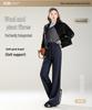Women's 2025 Winter Woolen Micro Flare Velvet Pants: Floor-Length, Straight-Leg, Sports Casual