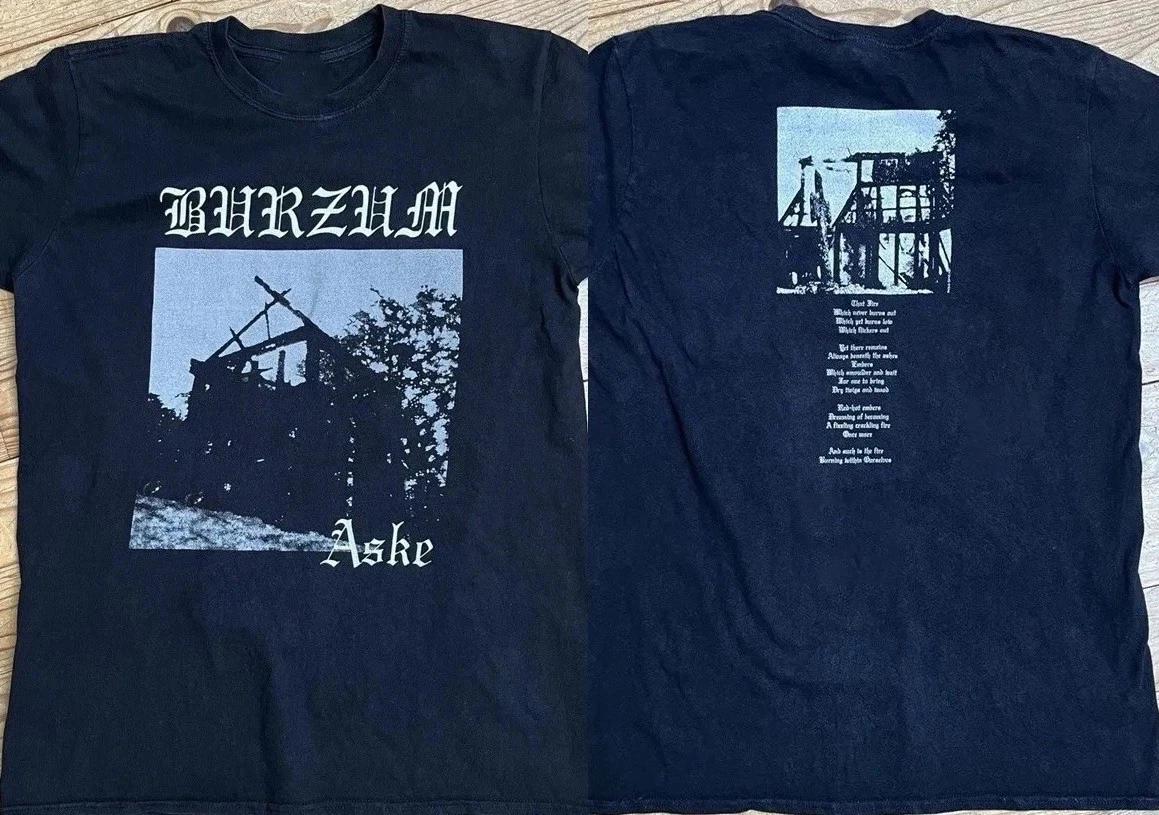 New 2007 1Burzum Aske Norvegian Black Metal Band-2 Sides Shirt S