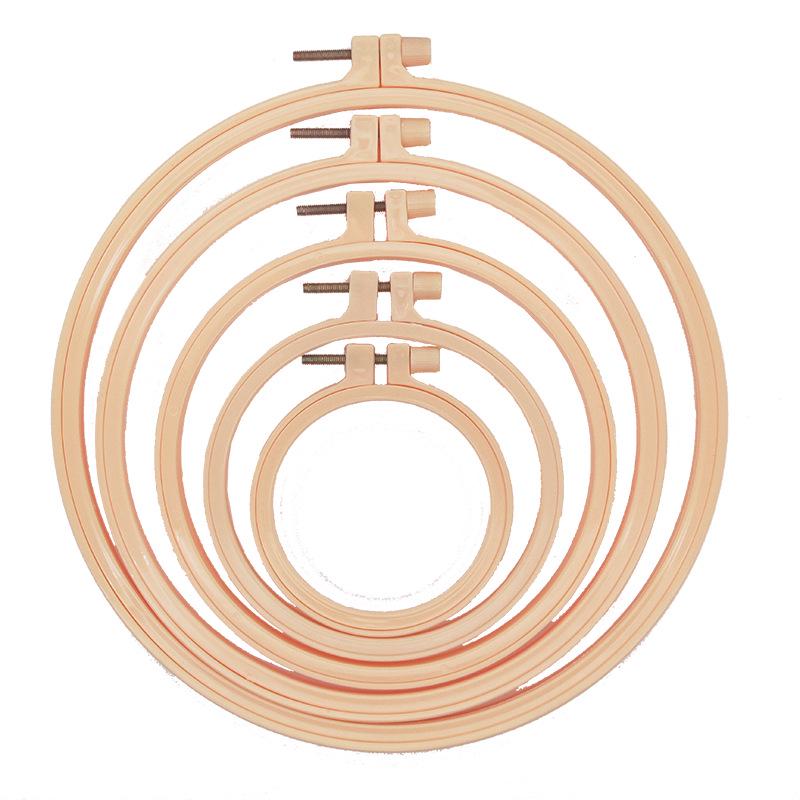 Stickerei DIY Kunststoff-Reifenrahmen: Imitation Bambus Kreuzstich Handarbeits-Halter