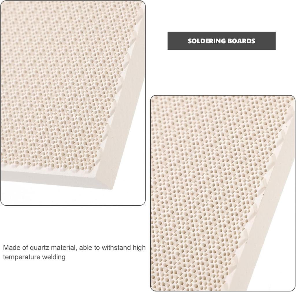 1 pcs honeycomb ceramic mat square/round welding plate jewelry welding block panel welding parts heater melting and casting tool