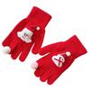Christmas Gingerbread Man Gloves for All Ages Soft Knitted Gloves Lovely Festival Theme Hand Gloves for Christmas Wear