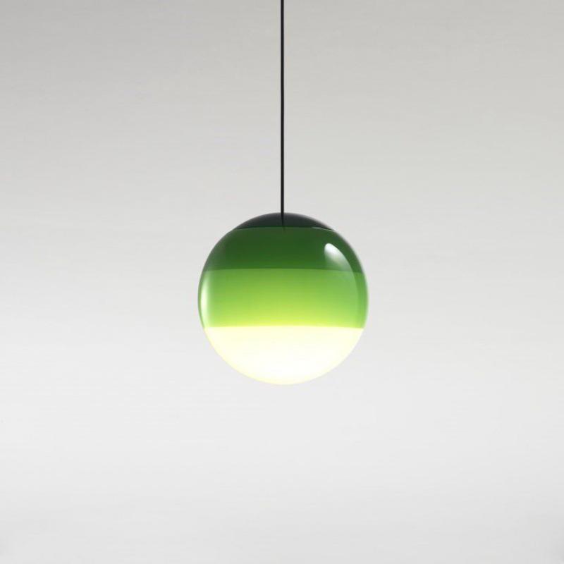 Nordic Gradient Colorful Pendant Light Glass Ball LED Hanging Lamp Dining Bedroom Restaurant Creative Balloon Suspension Fixture