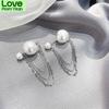 New Pearl Earrings For Women Double Sided Jewelry Personality Korean Earings Bijoux Birthday Gifts
