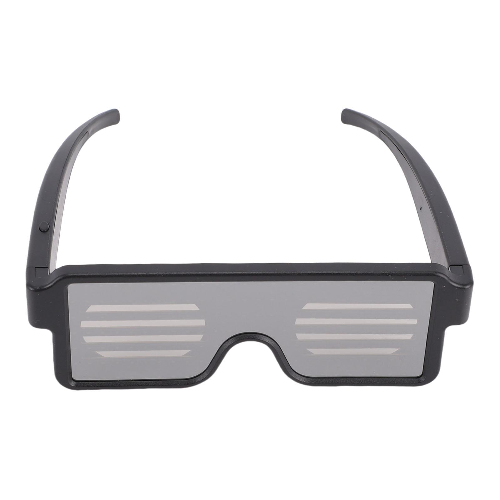 

Dynamic LED Glowing Glasses USB Rechargeable Light Up Glasses White Light with Flashing Neon 11 Patterns