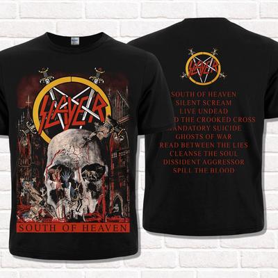 Футболка Slayer чорна, South of Heaven (1988 рік). Треш-метал. Важкий метал.