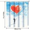 1Pc Aesthetic Trend Digital Artwork Impressive Pattern Bathroom Decoration Digital Printed Shower Curtain