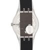 Swatch Clearly Black Striped New Gent Watch SUOK157
