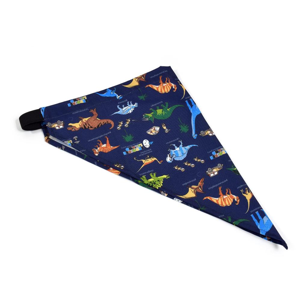 COLORFUL CANDY STYLE Apron Dinosaur Continent Set Boys Cool Kids Children Apron Triangle Scarf Set Elastic Kids Apron Toddler Elementary School Cute