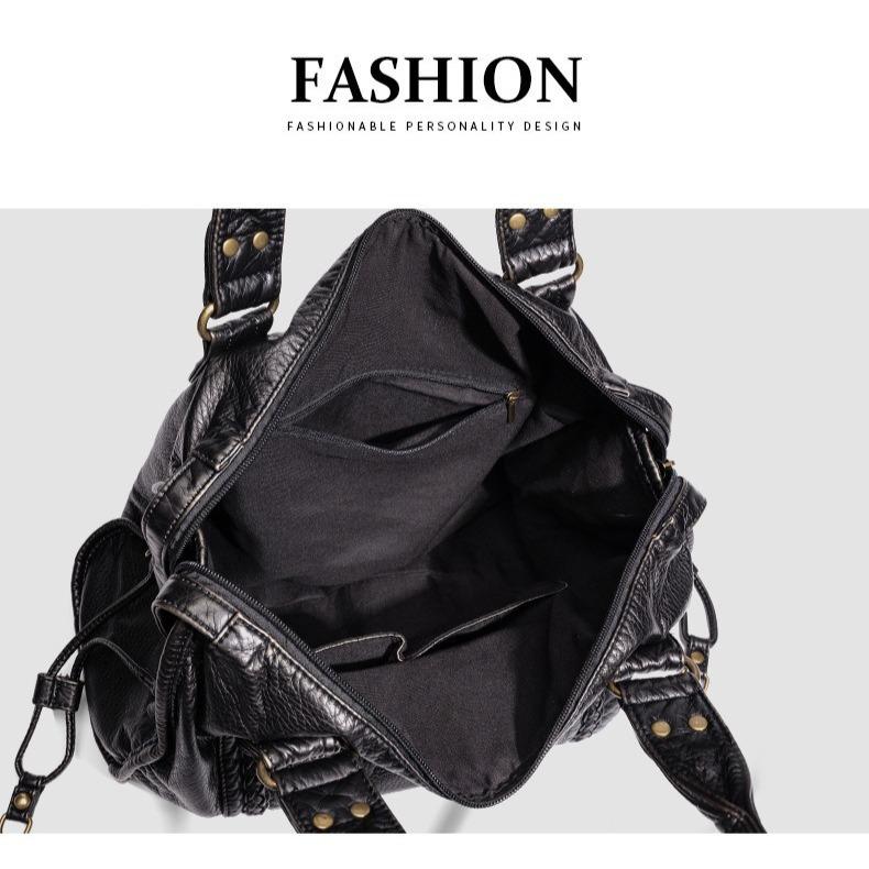 Borsa da Moto da Donna di Grande Capacità, Borsa a Spalla, Borsa Tote