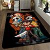 Freddy Jason Chucky Horror Movie Character Carpet Halloween Child's Play Floor Mat 3D Horror Rug Area Rugs Bedroom Non-slip Mat
