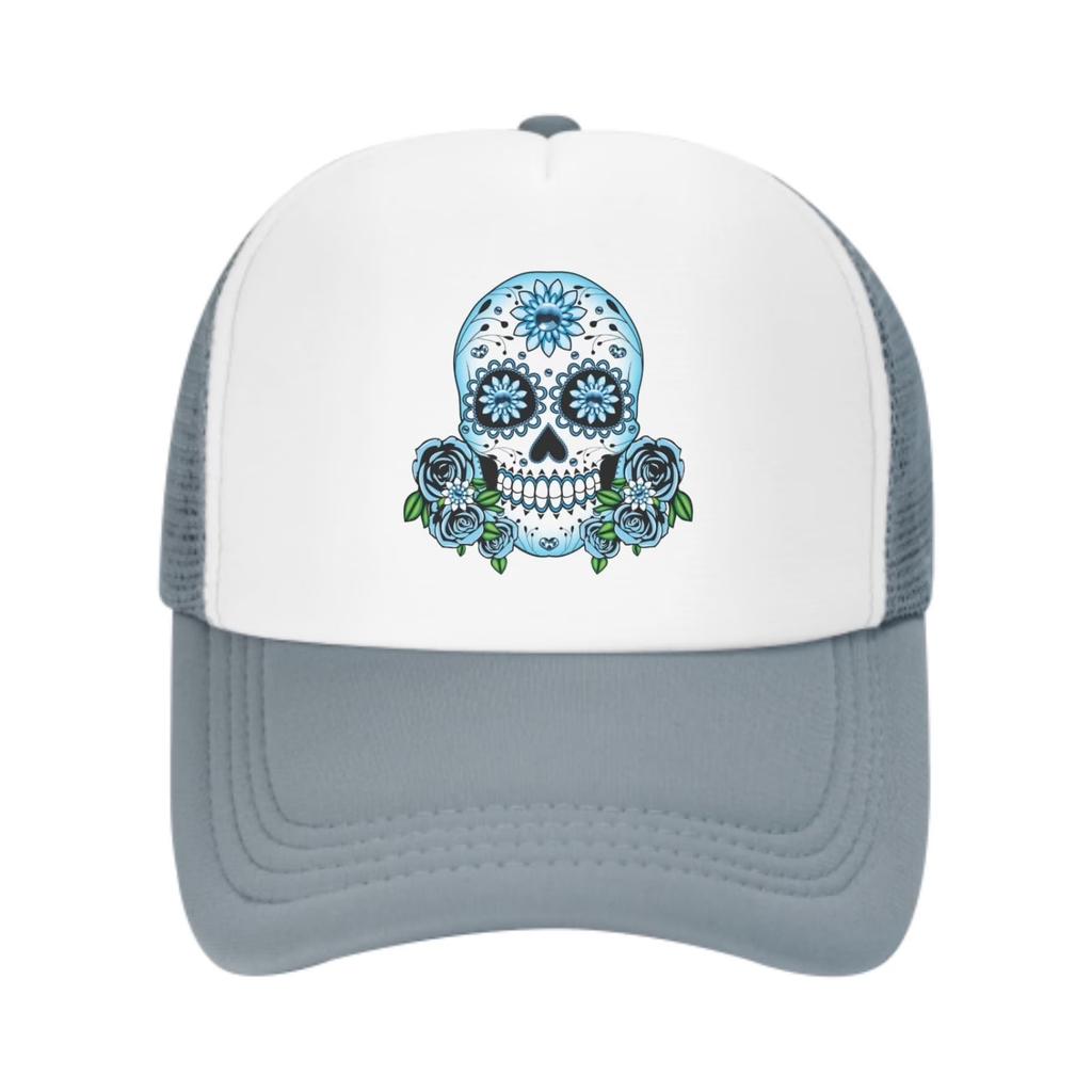 Angry Wolf Head Graphic Trucker Hat Adjustable Mesh Baseball Cap Unisex Outdoor Sun Protection