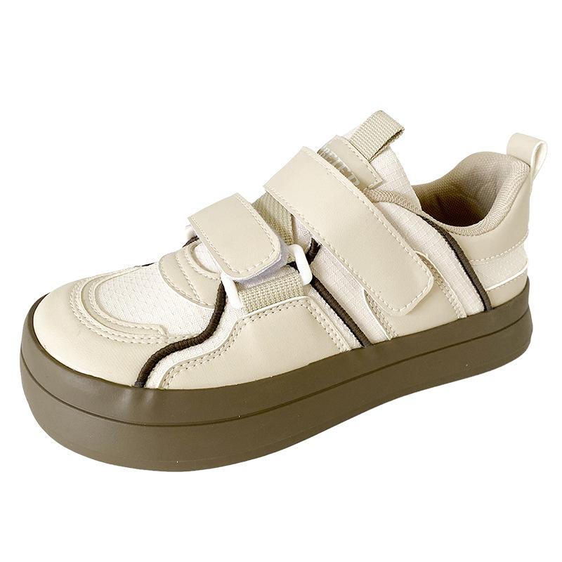 

BE-6787 Латексная стелька/липучка толстая подошва немецкие кроссовки женские кроссовки повседневная женская обувь нишевая универсальная белая обувь 40 хаки