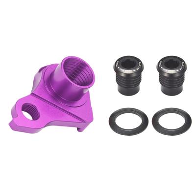 Anti Loose Bicycles Derailleurs Hanger Machined Aluminum Alloys Reverse Thread Compatibility For Most Bike Frame