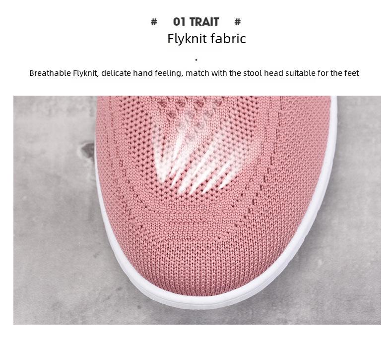 Damen 2025 Neue Alte Peking Stoffschuhe - Bequem, Weiche Sohle, Fliegendes Gewebe Freizeitschuhe für Mittelalte und Ältere