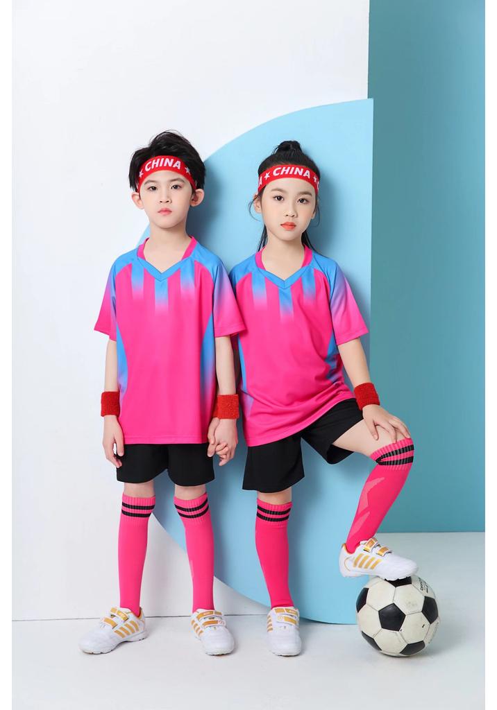 Children'S Football Jersey Set Training Jersey Adult Short-Sleeved Football Jersey Baby Jersey Student Game Jersey Printing
