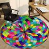 1pc Colorful Sphere Pattern Chair Carpet for Office Non-Slip, Machine Washable Rug for Office - Holiday DecorMachine Made yy251029093