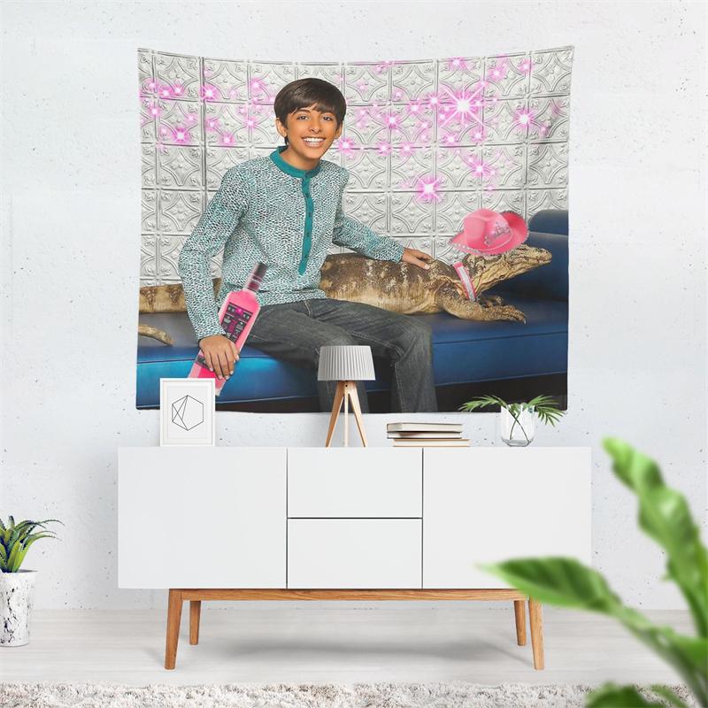 Aertemisi Ravi Whitney Cowgirl Kipling Funny Meme Ravi Ross Jess Tapestry Wall Hanging Art for Bedroom Living Room Decor Party