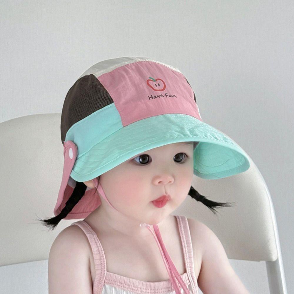 Summer Sun Cap UV Protection Beach Hat Fashion Kids Bucket Hat  Infant