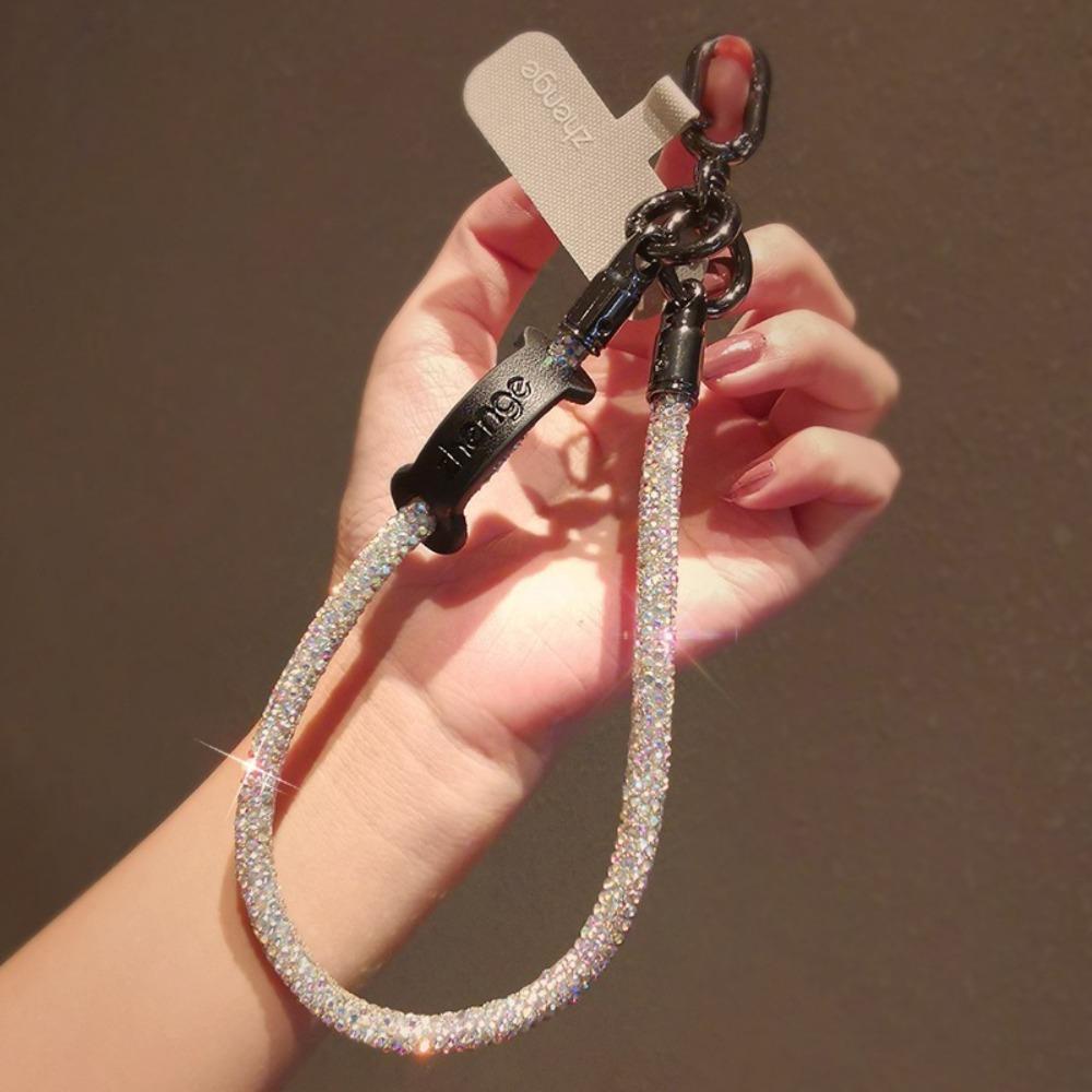 

Handheld Phone Rope Short Wrist Style Mobile Phone Chain Women/Lady/Girl белый