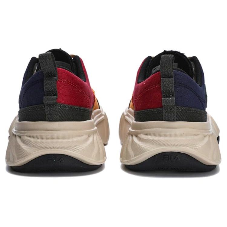 FILA Fosso Casual Shoes Fashion Versatile Retro Low-Top Canvas Shoes Men sneaker Blue Orange F12M322301FMR