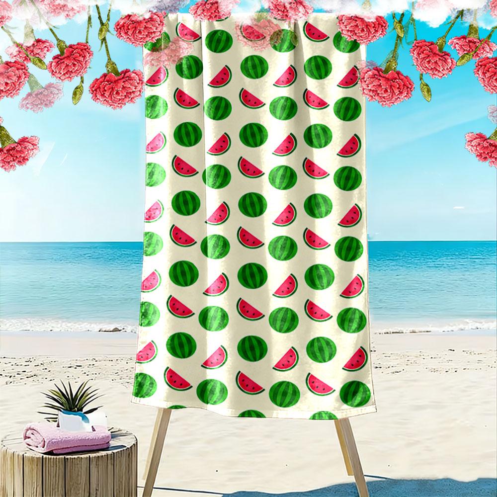 Watermelon Pattern Beach Towel Beach Towel Quick-drying for Travel Outdoor Sports Jogging Beach and Swimming
