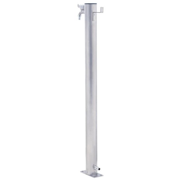 Colonne à eau de jardin - Inox - 100 cm - Robuste - Résistant à la corrosion - Pratique