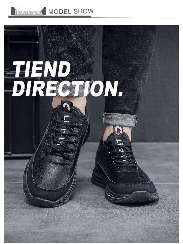 2024 Autumn Men's Trendy Casual & Sports Shoes: Youthful Korean Style