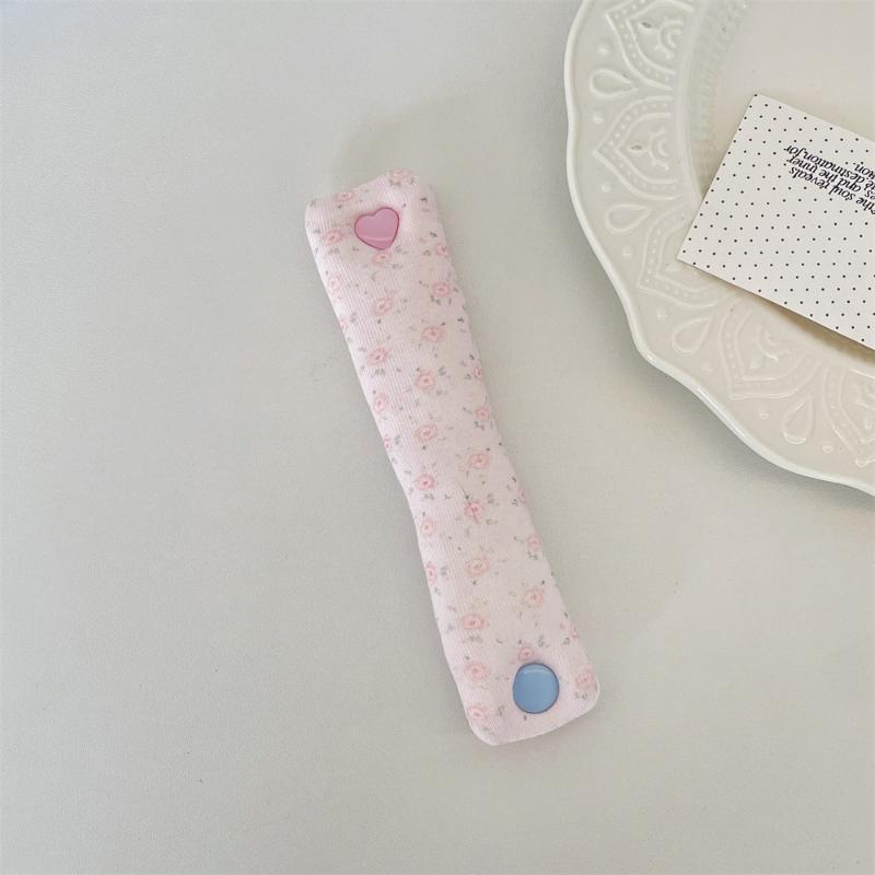 INS Style Fabric Cord Snap Tie Cute Data Cable Organizer Fixer Reusable Holder for Earphone Line Office Home Travel Daily Use