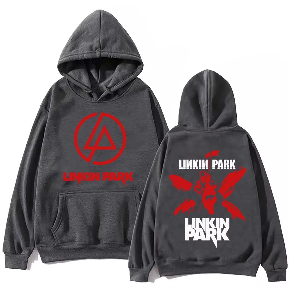 Streetwear LinkinPark Hoodie Harajuku Pullover Popular Music Sweatshirt Fans Gift Hoodies Men Casual YK2 Oversized Tops