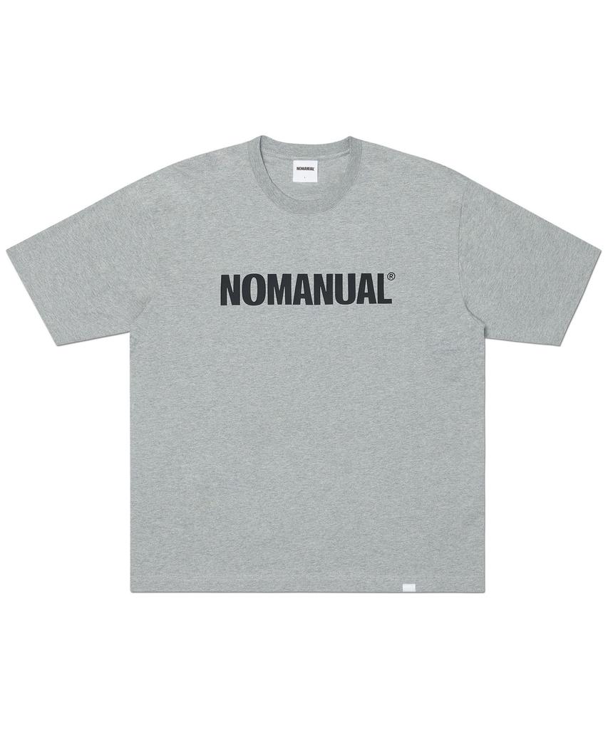 Nomaenyueol Nm Text Logo T-Shirt - Melange