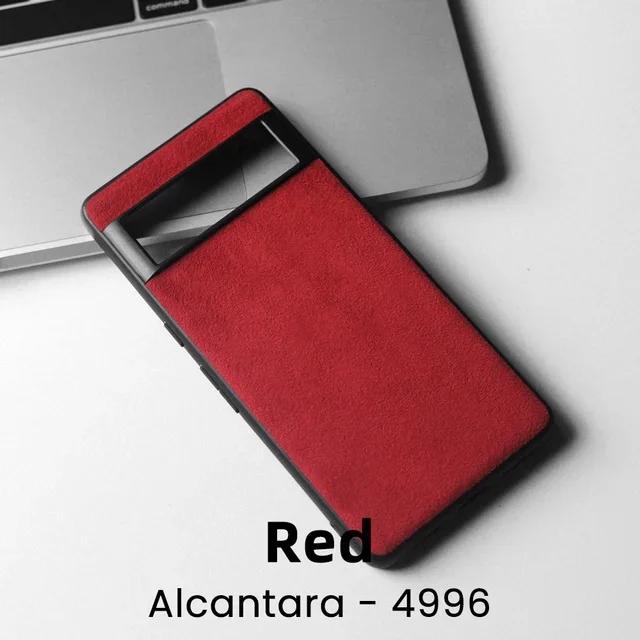 Luxury Alcantara Phone Case for Google Pixel 8 Pro 9 Pro XL 5G 7 7A 6A 6 3 3A Pixel Fold Natural Suede Leather Protection Cover