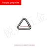 Heart-Shaped Zinc Alloy Spring Buckle Keychain for DIY Jewelry & Bags