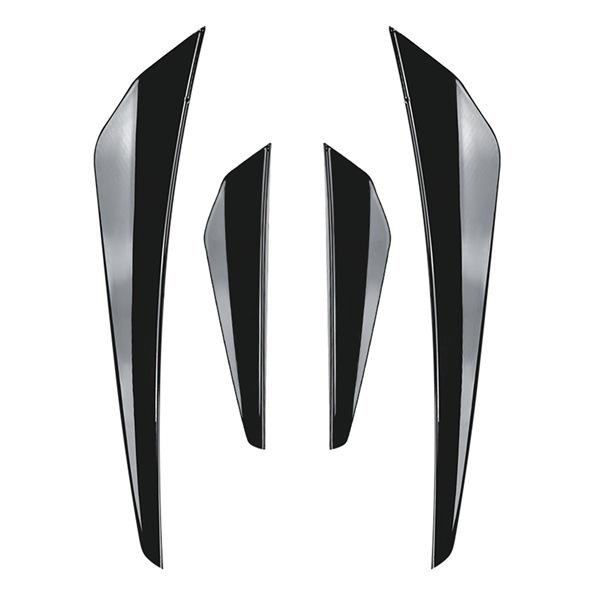 4-Piece Front Bumper Side Splitters for Volkswagen Golf MK8