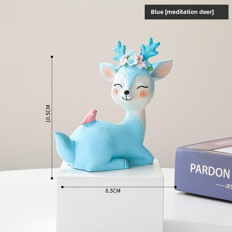 Modern Resin Deer Figurine With Elegant Design For Home Decor And Gift Giving