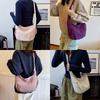 New Canvas Crossbody Bags Korean Simplified Lightweight Shoulder Bag Solid Color Large Capacity Dumpling Bag Women