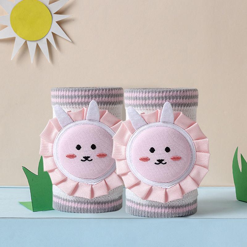 Cartoon Animal Fruit Kids Knee Pads Summer Mesh Breathable Baby Learning Walk Crawl Protection Anti-Fall Gear