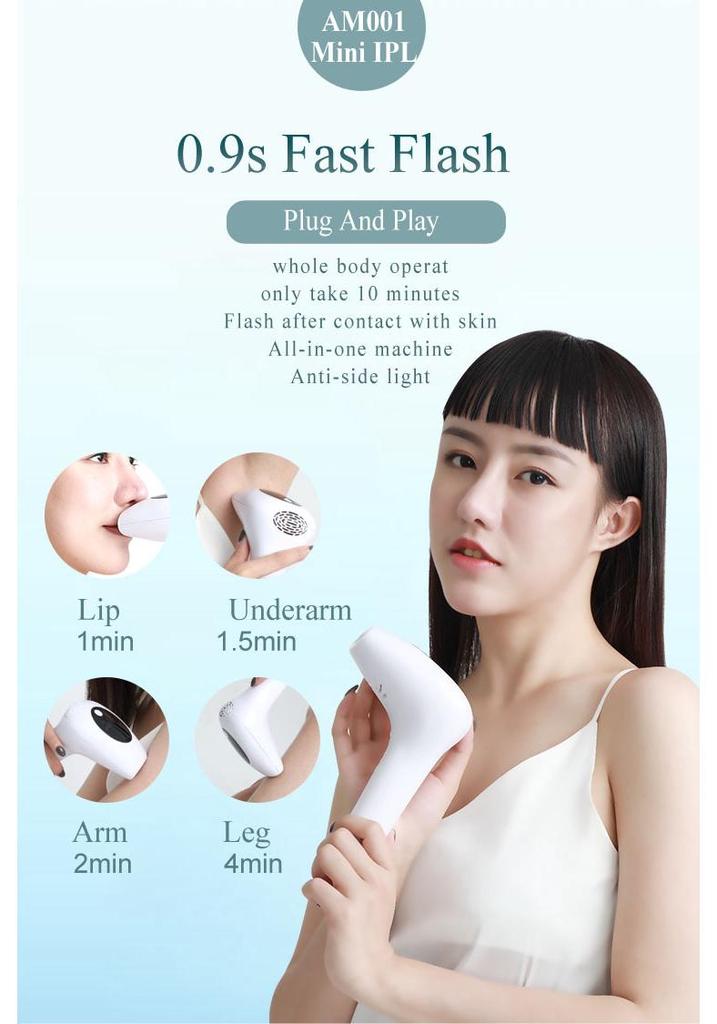 Ice Point Laser Hair Removal Device for Women - Full Body, Underarms, Lips