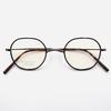 Alloaiweeo [Nose Saddle] Al8205 1016M Nose Saddle Titanium Octagon Antique Brown Eyeglass Frame