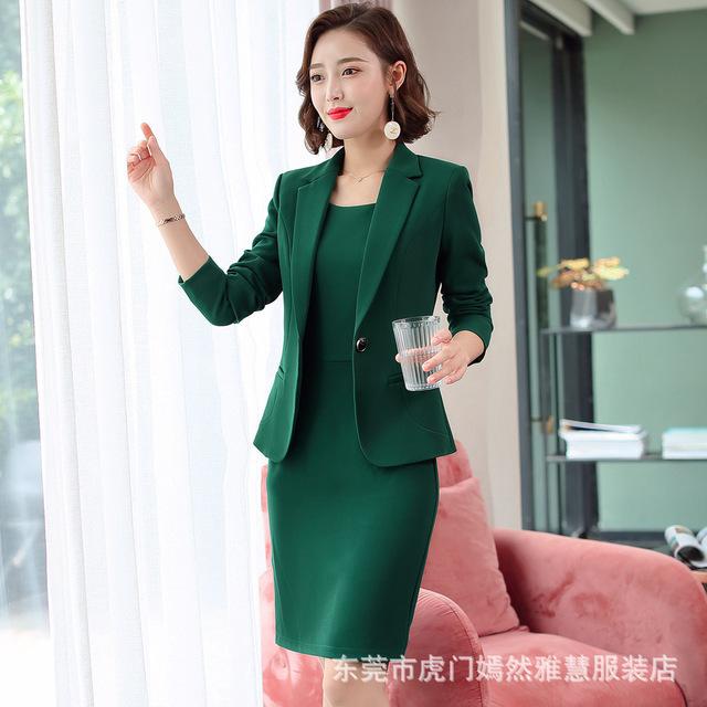 green emerald velvet dress Women's 2 Piece Blazer Dress Sets Open Front Blazers and Elegant A Line  Midi Slim Fit Dresses Blue at Amazon Women's Clothing store