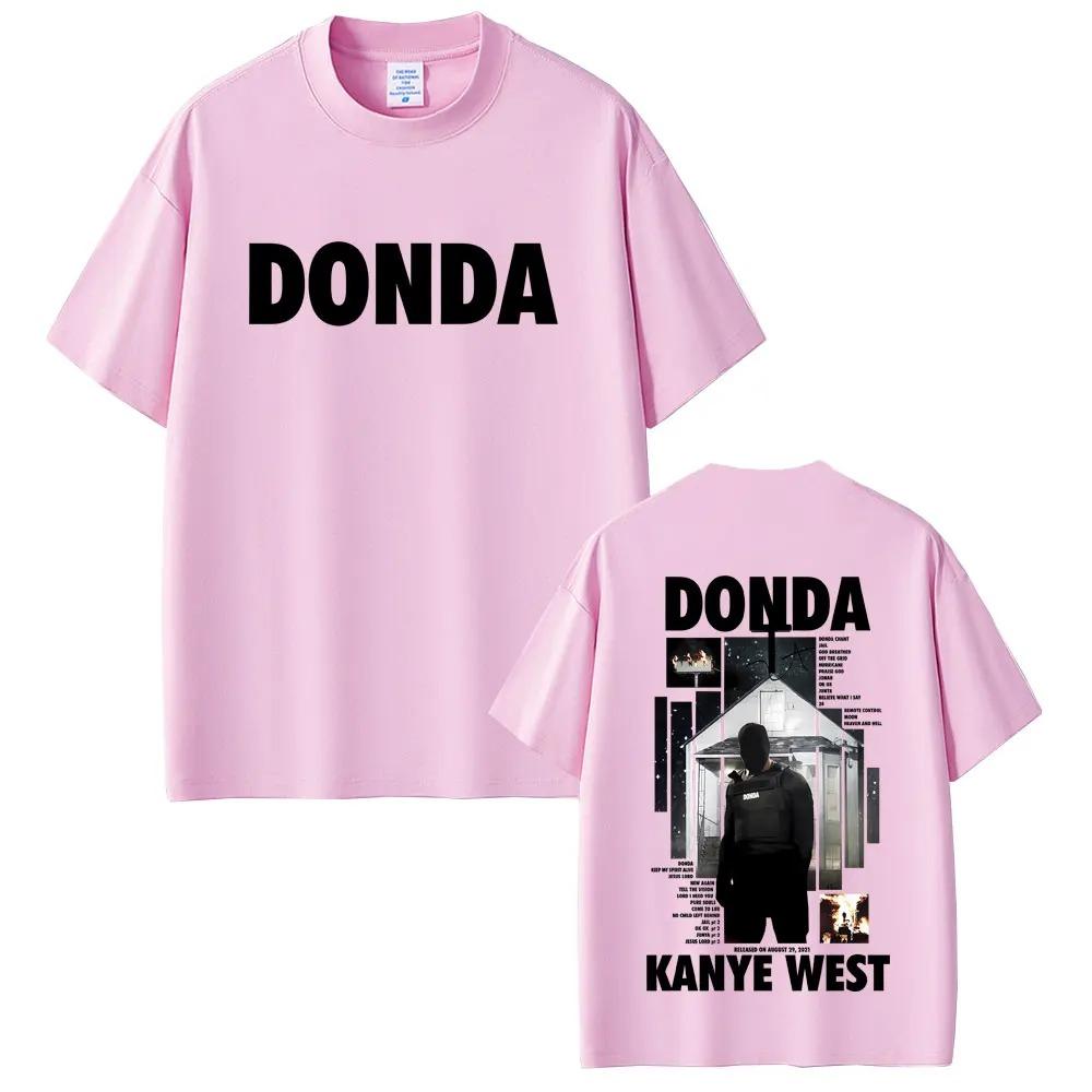 Kanye West Donda Maglietta Grafica DoubleSided Unisex Moda HipHop Pop Music Tee Unisexs Retro Cotone Top Donna E Unisex T-shirt