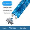 2-in-1 Four-Claw Stem and Keycap Puller for Hot-Swappable Mechanical Keyboards