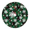 Plush Material Xmas Tree Mat Red Swirl Design Tree Base Cover Christmas Tree Skirt  New Year Party