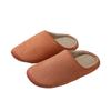 Home Slippers Women's Spring and Autumn Japanese Premium Machine Washable Cotton and Linen Breathable Four Seasons Silent Floor Couple Cotton Mop Men