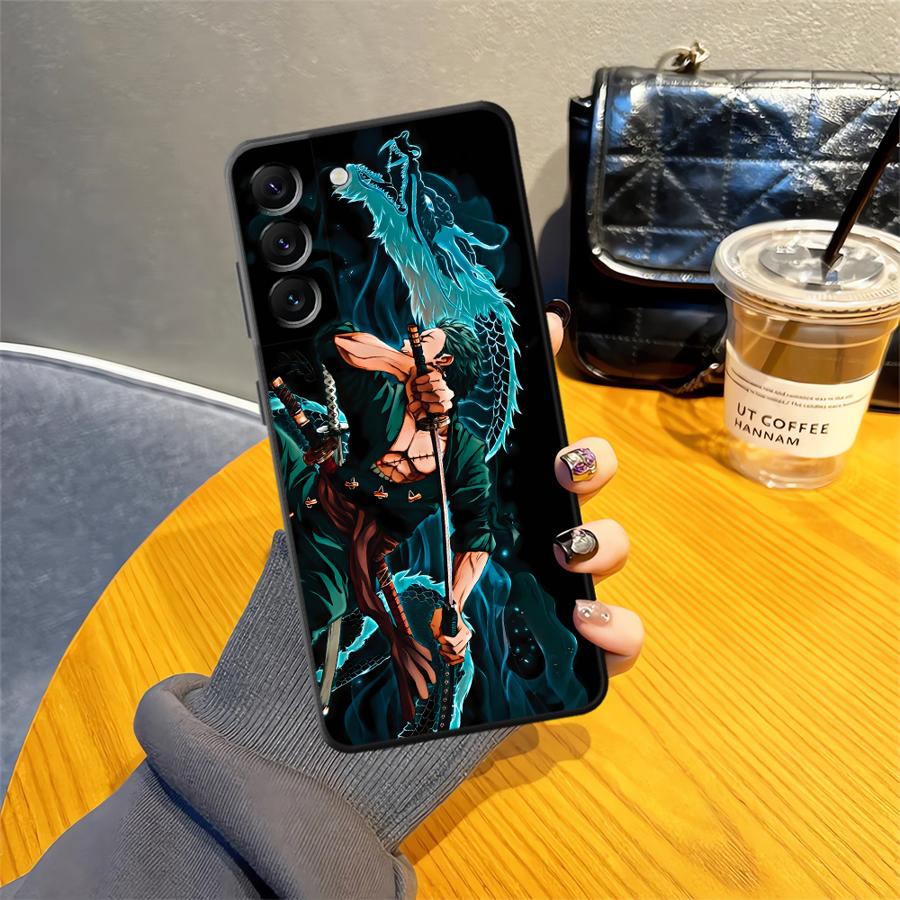 Phone Cover Case for Samsung Galaxy A03 Note 20 Ultra 9 10 A50 A70 A30 A40 A04 A10 A20 A06 A07 A05 A01 A02 Luffy Zoro Cartoon