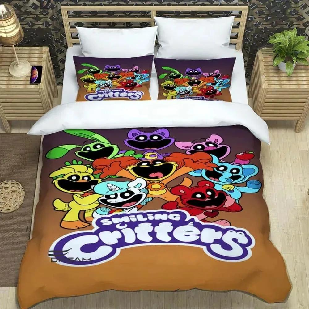 3D Cartoon S-smiling Critters Bedding Sets Exquisite Bed Supplies Set Duvet Cover Comforter Set Bedding Set Luxury Birthday Gift
