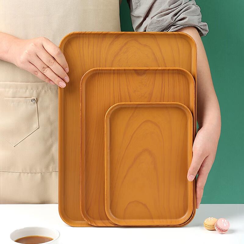 Japanese Style Imitation Wood Grain Serving Tray