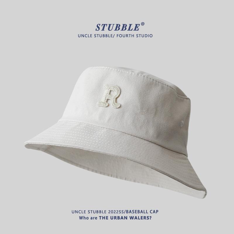 Men Large Size Bucket Hats Women Fashionable Versatile Letters Sun Hat Summer Beach Sunscreen Panama Hat Big Head Fisherman Cap